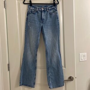 H&M High Wait Bootcut Jeans Medium Wash
